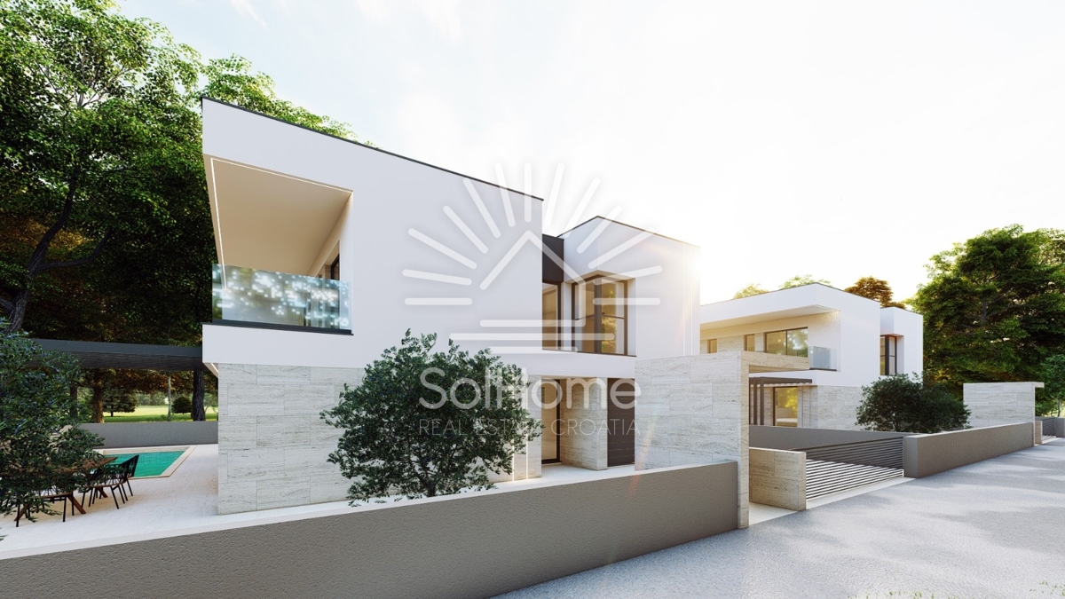 Prelepe vile z bazenom in pogledom na morje v bližini Zadra - Hrvaška