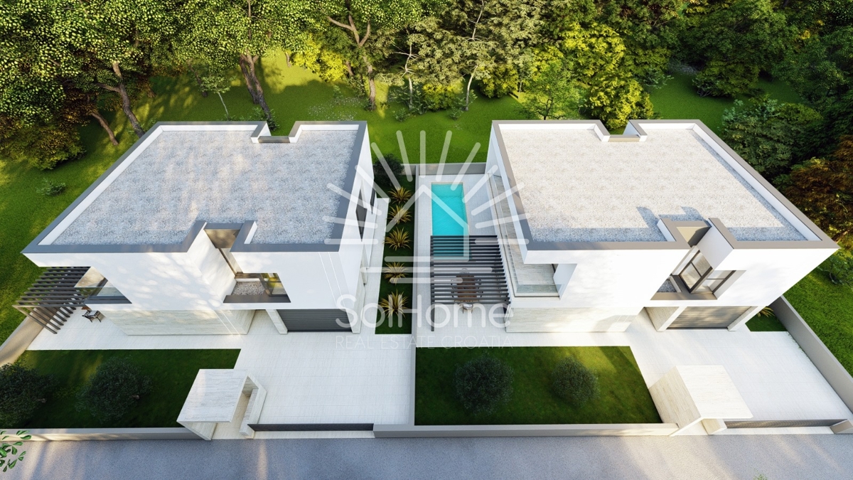 Prelepe vile z bazenom in pogledom na morje v bližini Zadra - Hrvaška