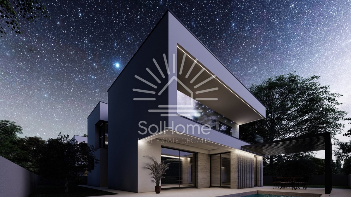 Prelepe vile z bazenom in pogledom na morje v bližini Zadra - Hrvaška