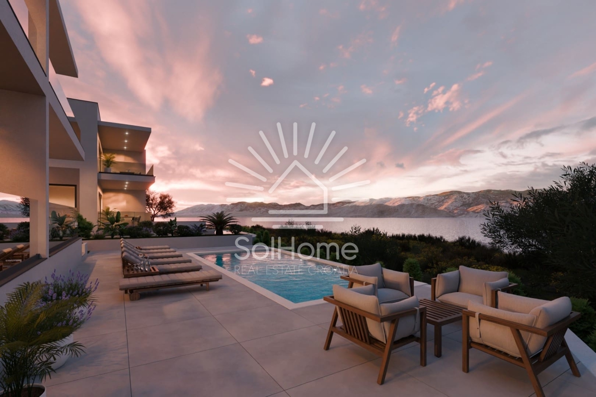 Video! Luksuzni apartmaji ob morju v bližini Paga - Novalja, Hrvaška