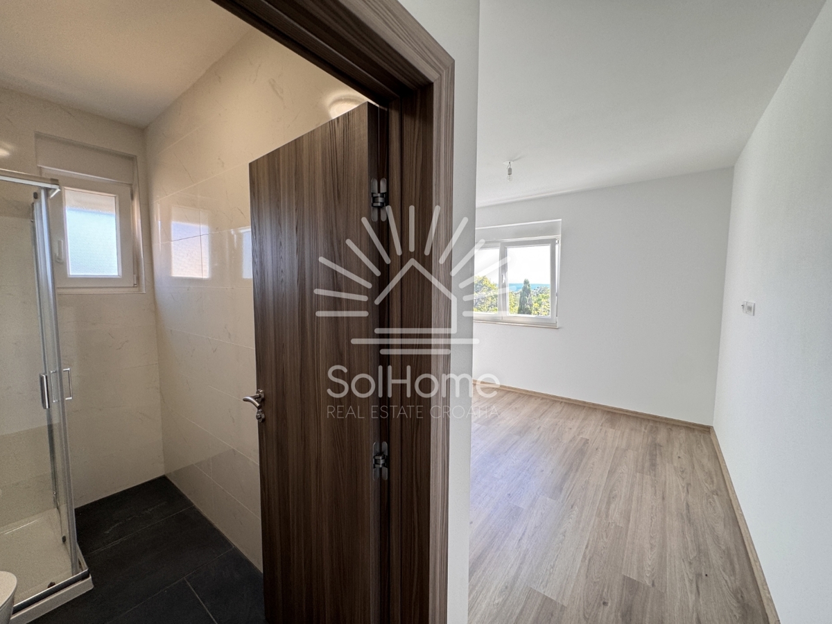 Hiše s panoramskim pogledom na morje in strešno teraso v Viru / Hrvaška