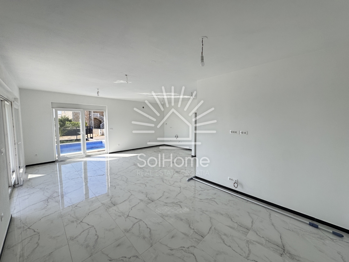 Hiše s panoramskim pogledom na morje in strešno teraso v Viru / Hrvaška