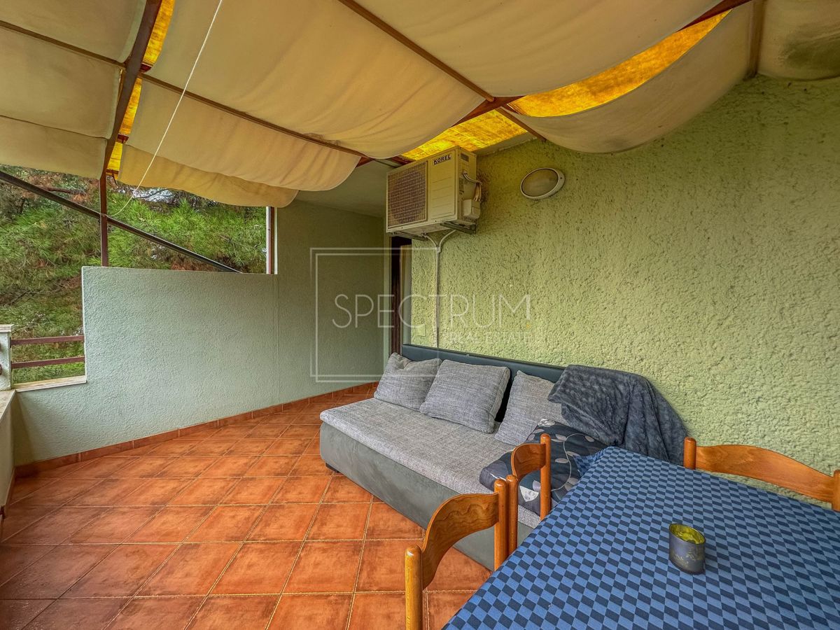 Novigrad, stanovanje s prostornim balkonom, 500 m od morja