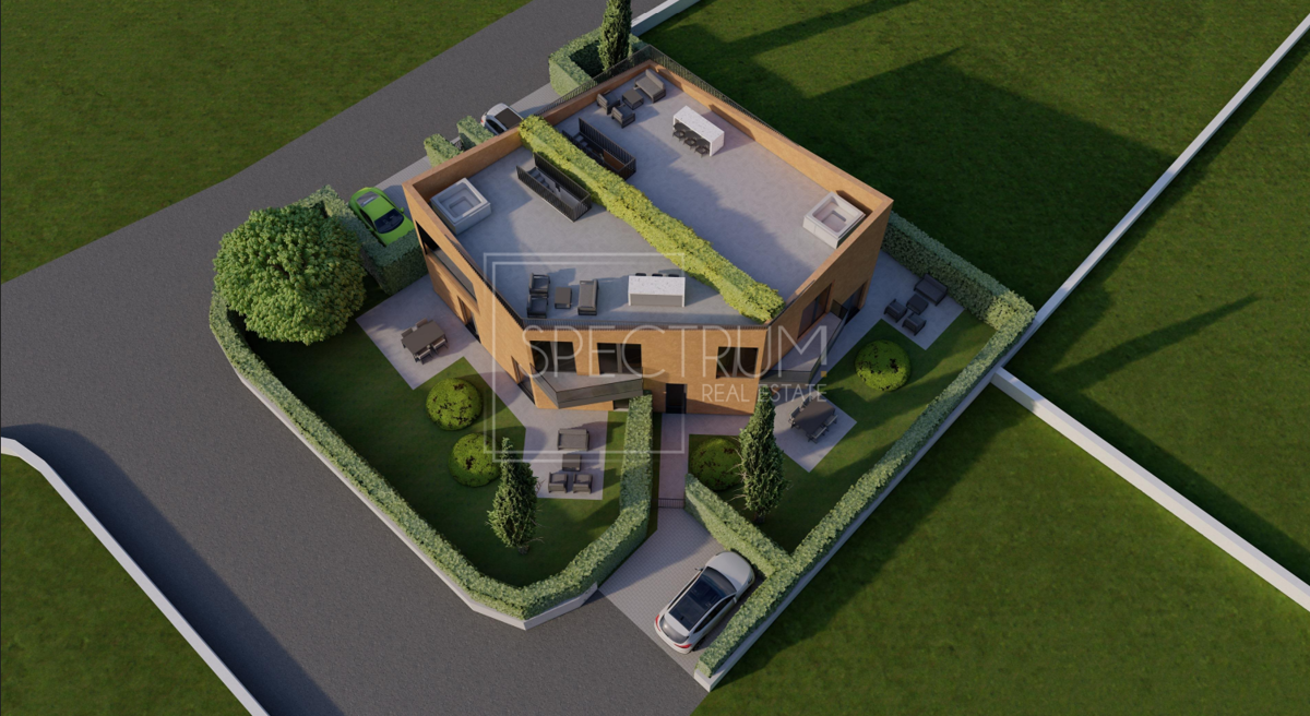 Poreč, novogradnja, stanovanje z dvoriščem