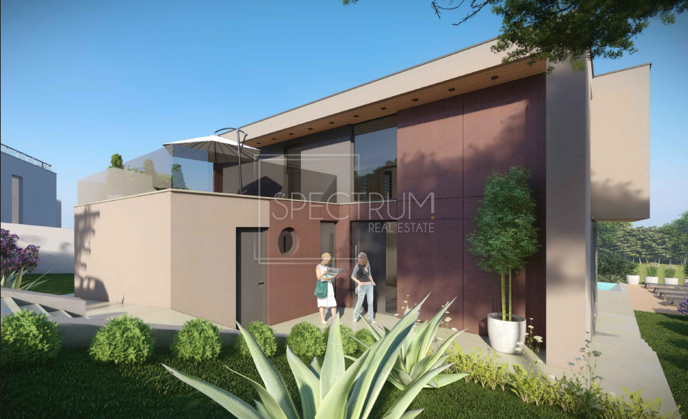 Labin, moderna vila z bazenom na mirni lokaciji