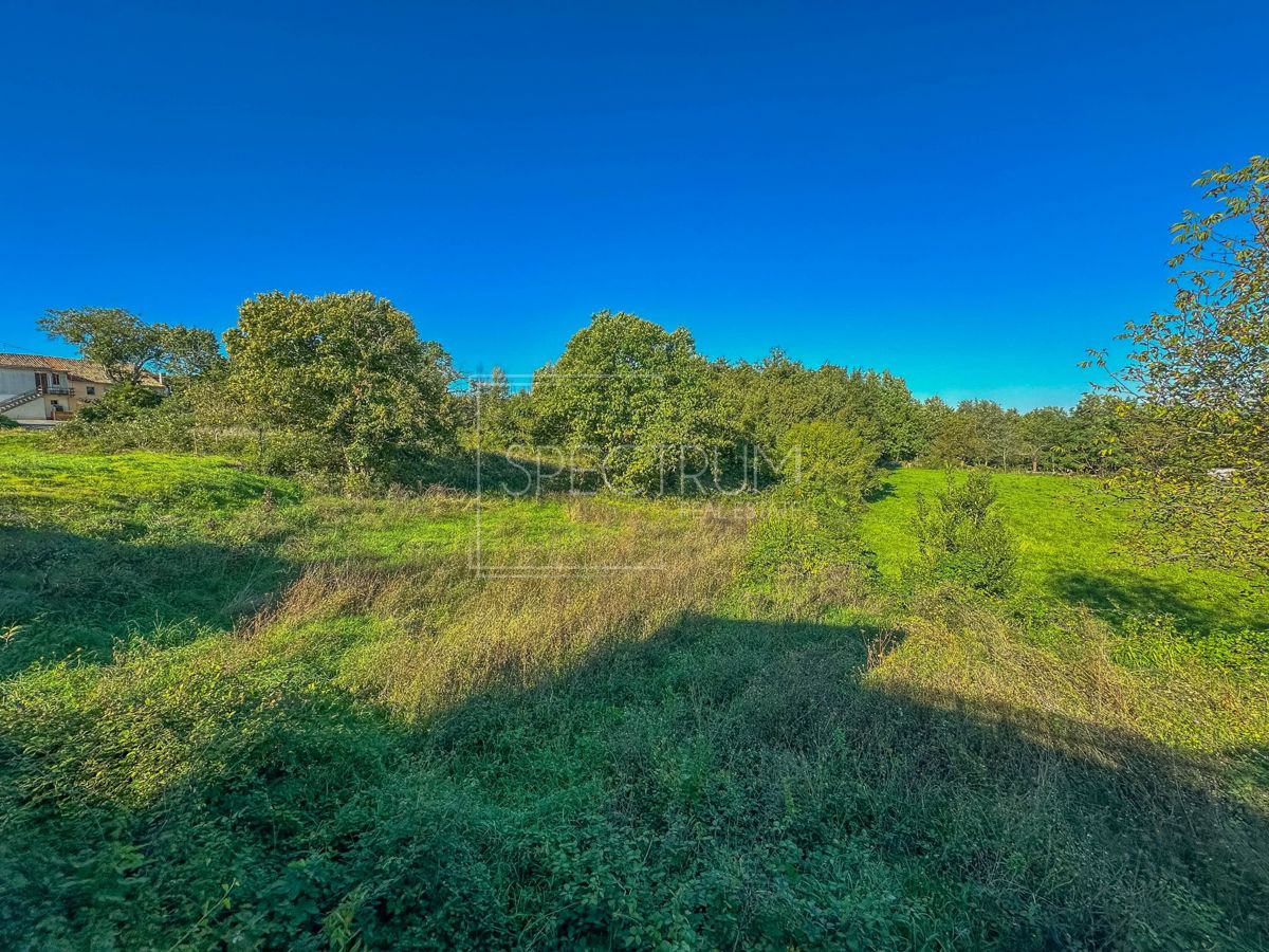 Območje Karojbe, gradbeno zemljišče na mirni lokaciji
