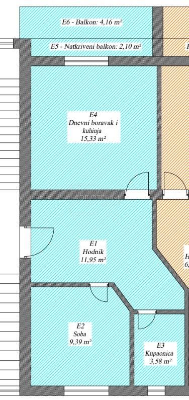 Novigrad, prenovljeno stanovanje v 1. nadstropju