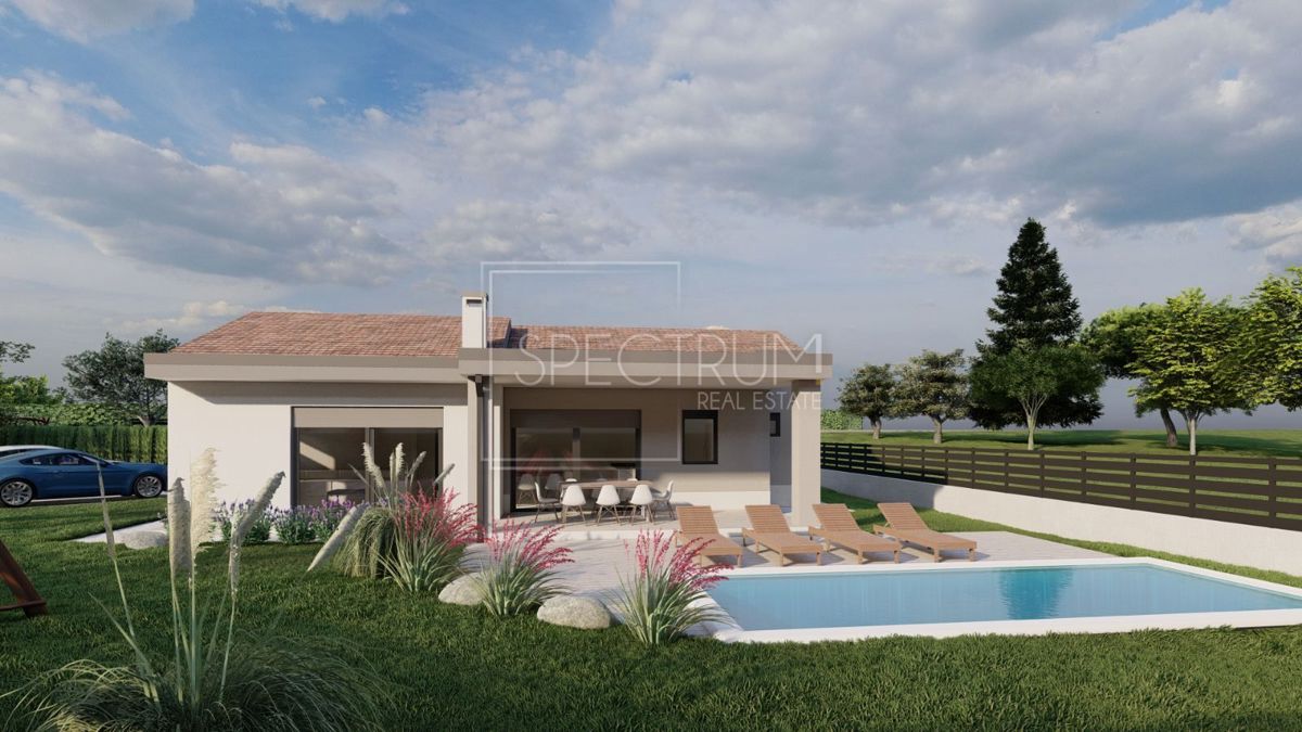 Območje Svetvinčenta, zemljišče z dovoljenjem za gradnjo hiše z bazenom