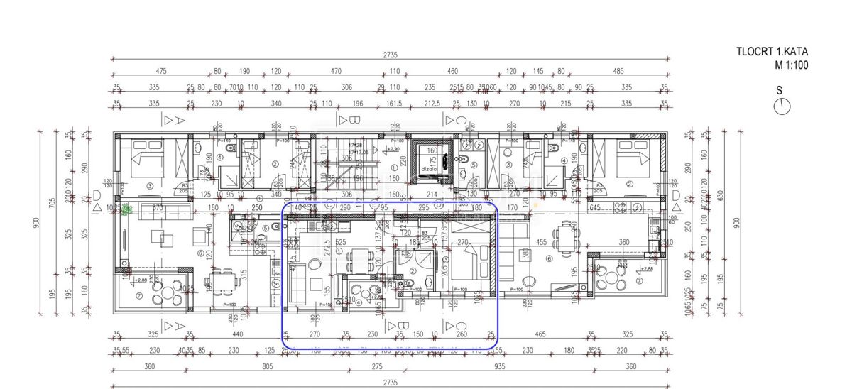 Tar, novogradnja, stanovanje v 1. nadstropju