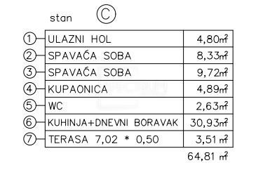 Tar, moderno stanovanje v 1. nadstropju