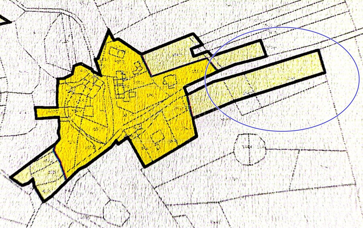 Območje Grožnjana, prostorno zemljišče na koncu vasi