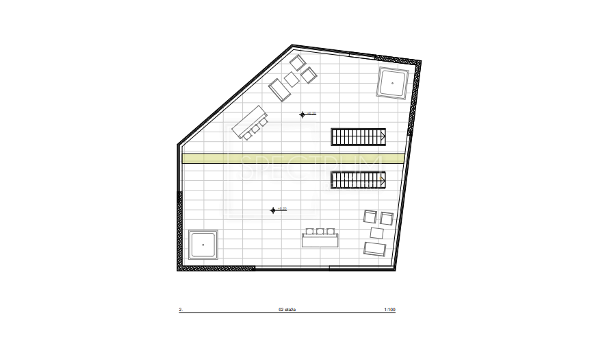 Poreč, stanovanje s strešno teraso