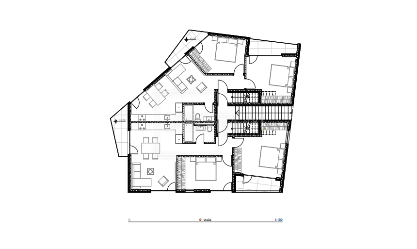 Poreč, stanovanje s strešno teraso