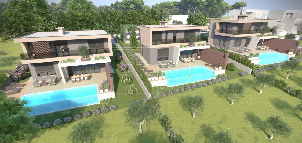 Območje Labina, novogradnja, vila z bazenom in wellnessom