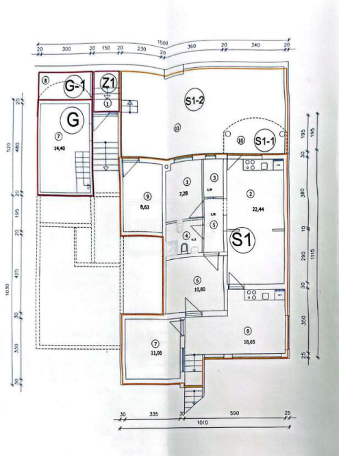 Okolica Novigrada, prostorno stanovanje 400 m od morja