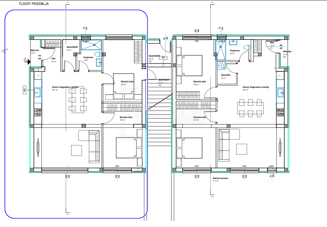 Poreč, moderno stanovanje v pritličju