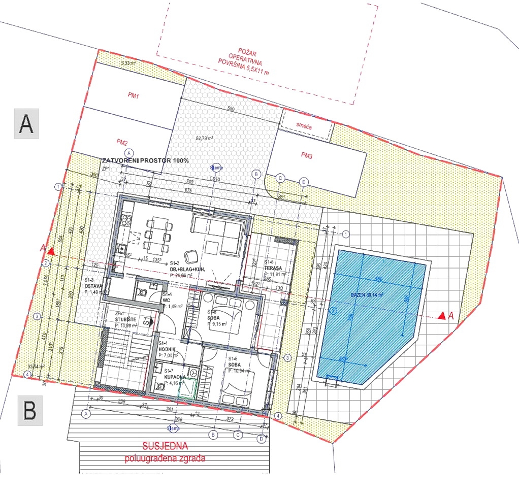 Šilo, pritlično stanovanje v novi stavbi blizu morja!