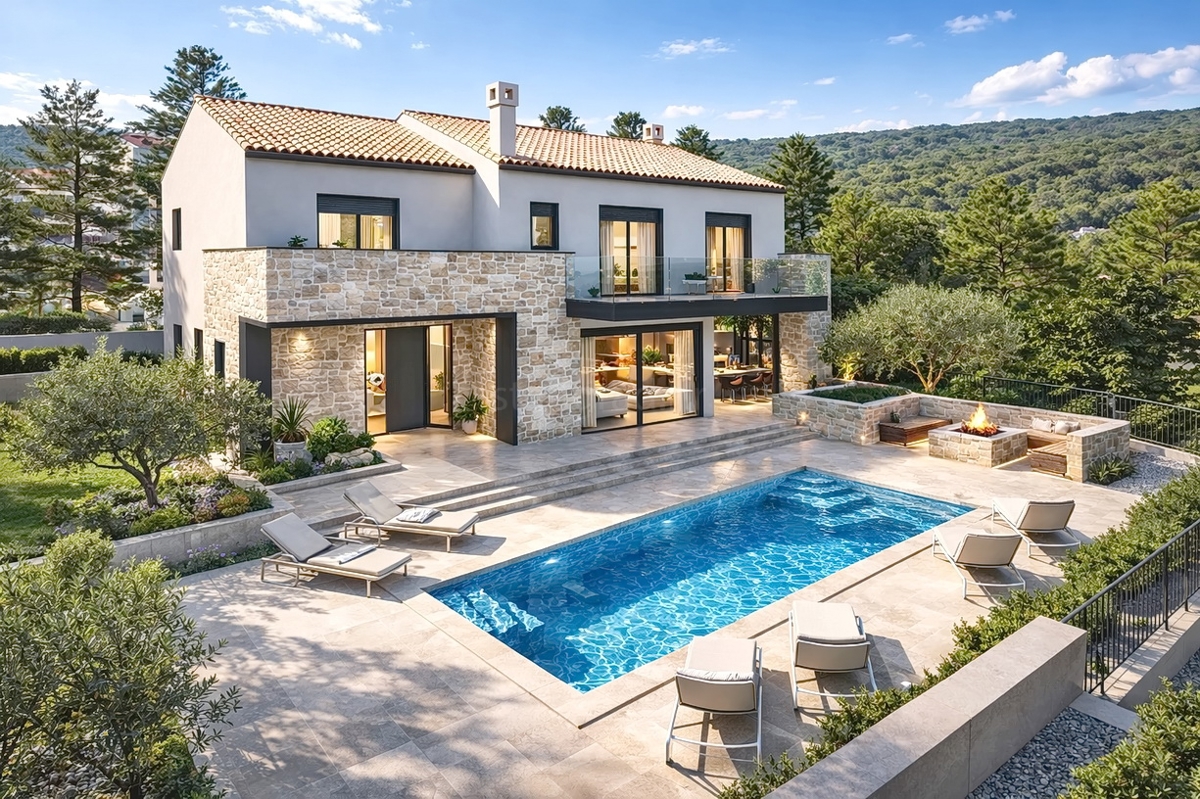 Šilo, nova luksuzna vila s pogledom na morje na atraktivni lokaciji!