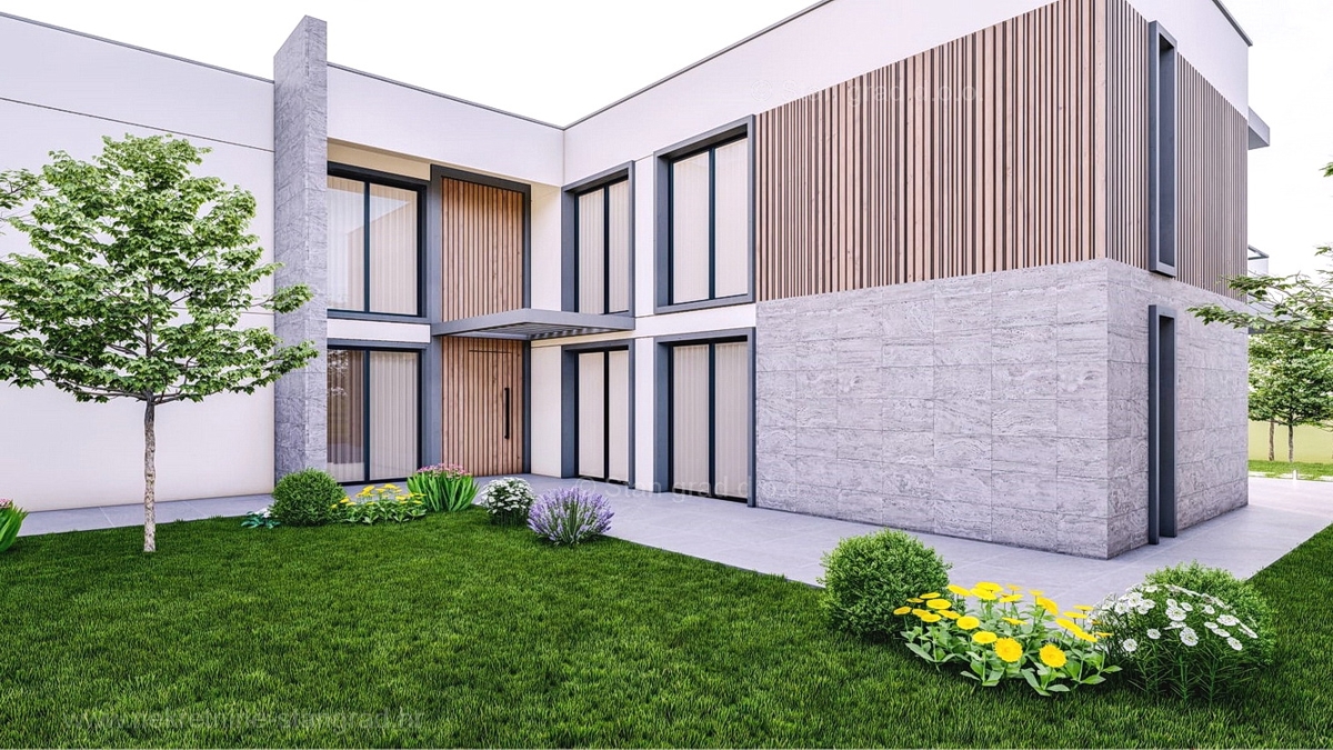Krk okolica, lep apartma v 1. nadstropju z vrtom in bazenom, prodamo!