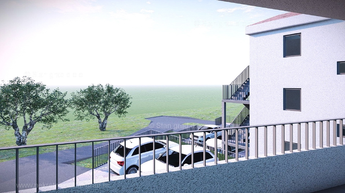 Uvala Soline, apartma v 1. nadstropju novogradnje s pogledom na morje!