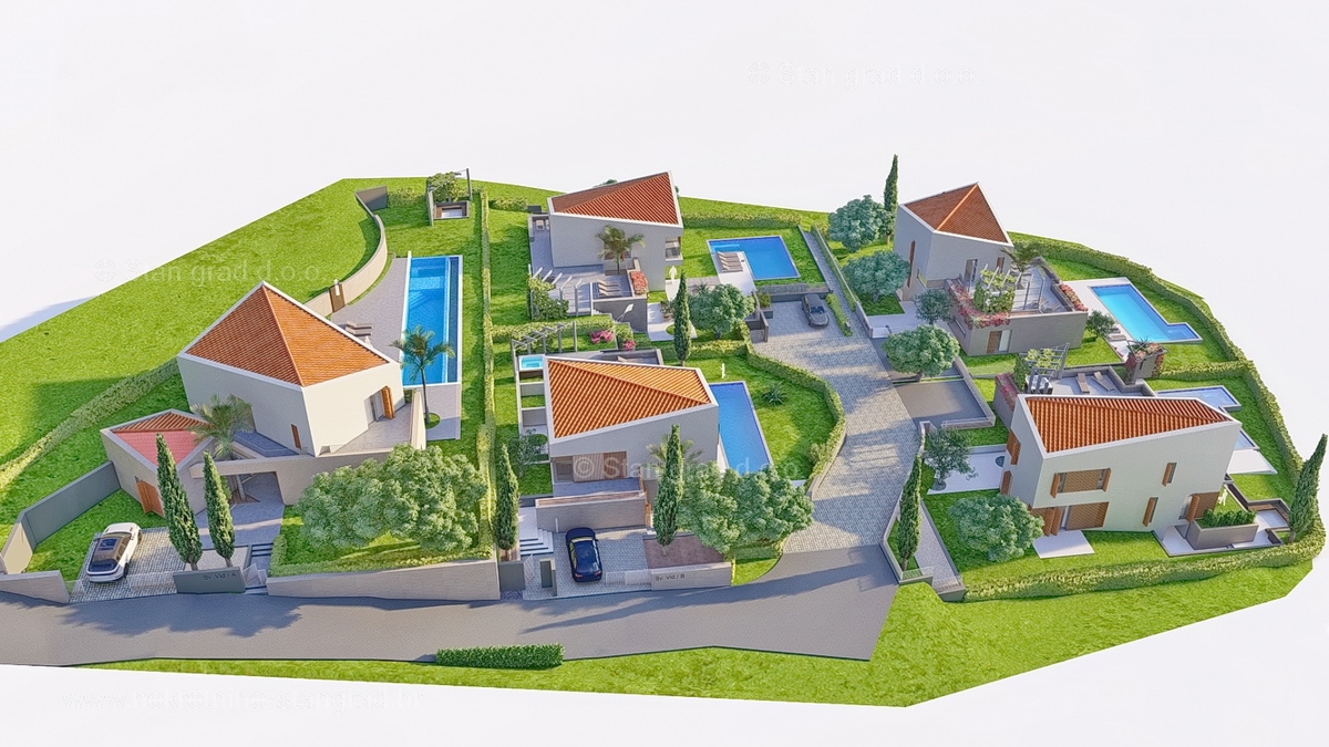 Malinska, impozantna vila v naselju s pogledom na morje!
