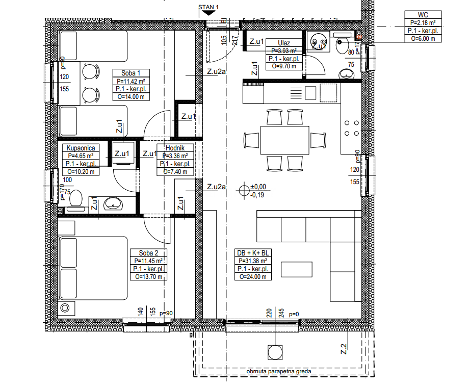 Apartma Donje Rakarje, Velika Gorica, 137,38m2