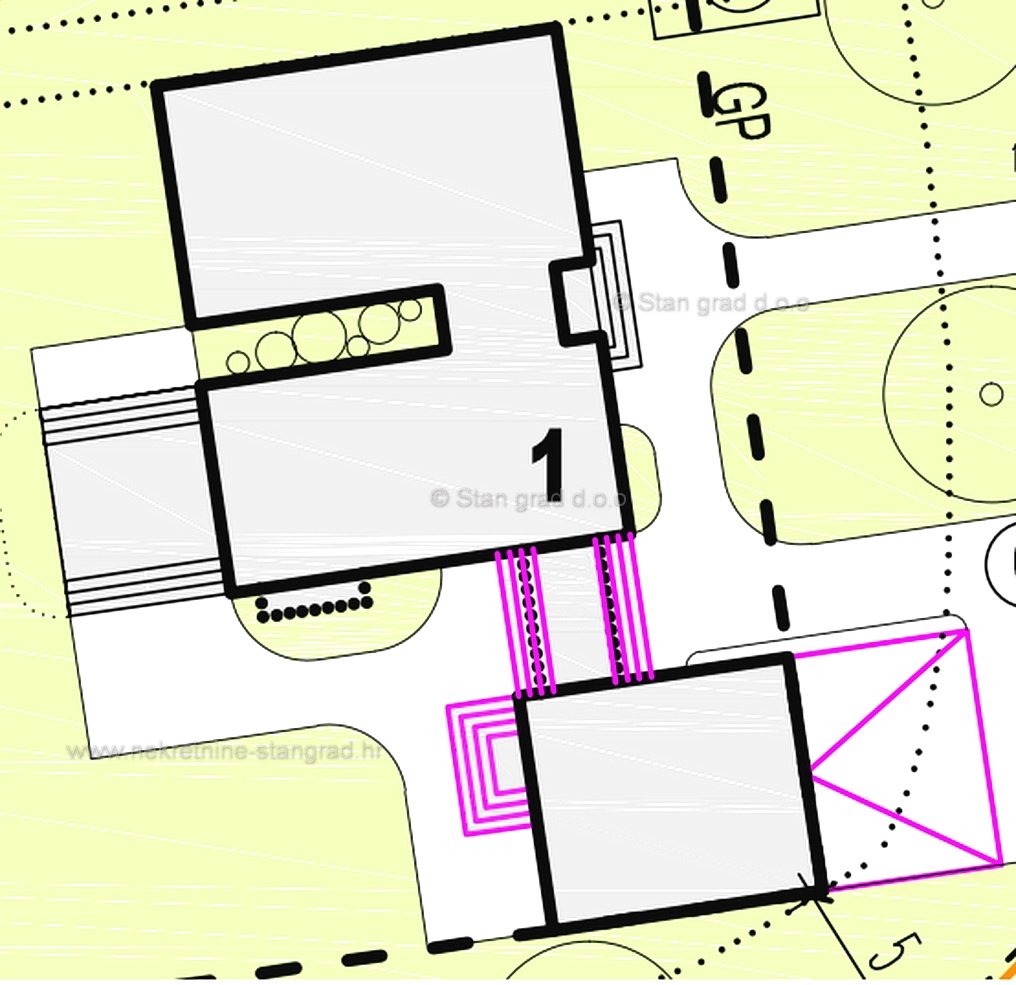 Velika Gorica, Lekneno, zemljišče 2.000 m2, dovoljenje za moderno enonadstropno hišo