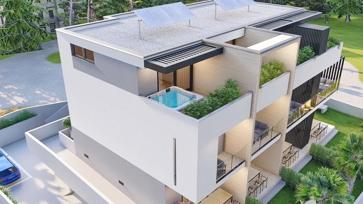 Krk, stavba s štirimi apartmaji v nedokončani fazi blizu morja!