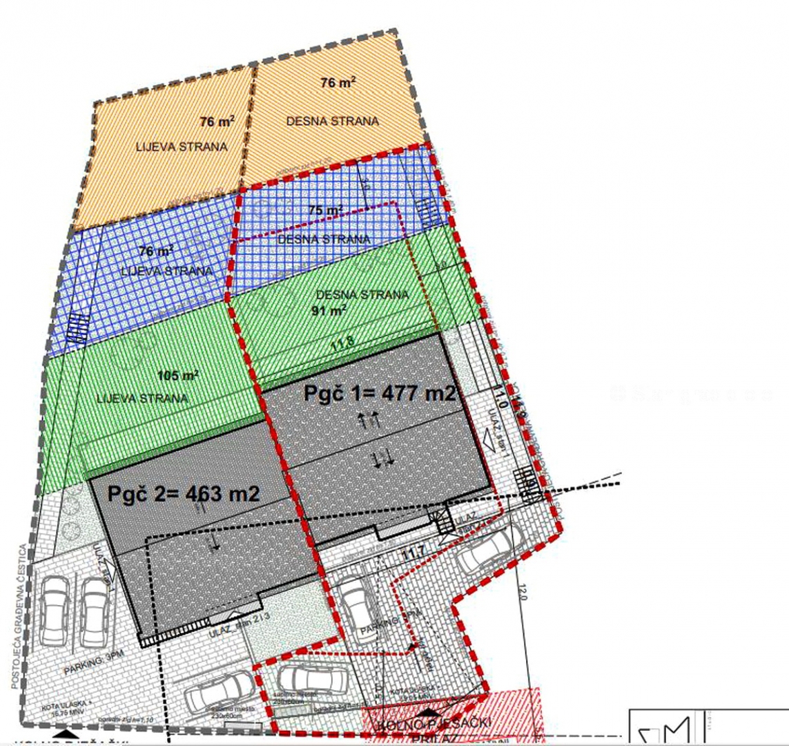Uvala Soline, novogradnja, dvoetažni apartma z razgledom