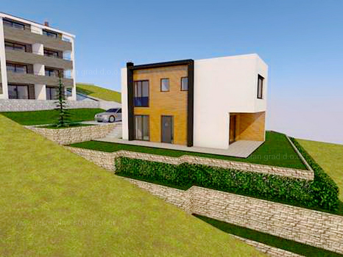 Crikvenica, okolica, moderna samostojna hiša z 2 apartmajema, PRODAMO!