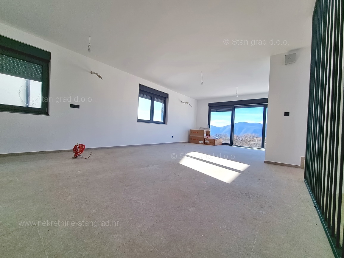 Krk, okolica, nova vila dvojček s pogledom na morje!