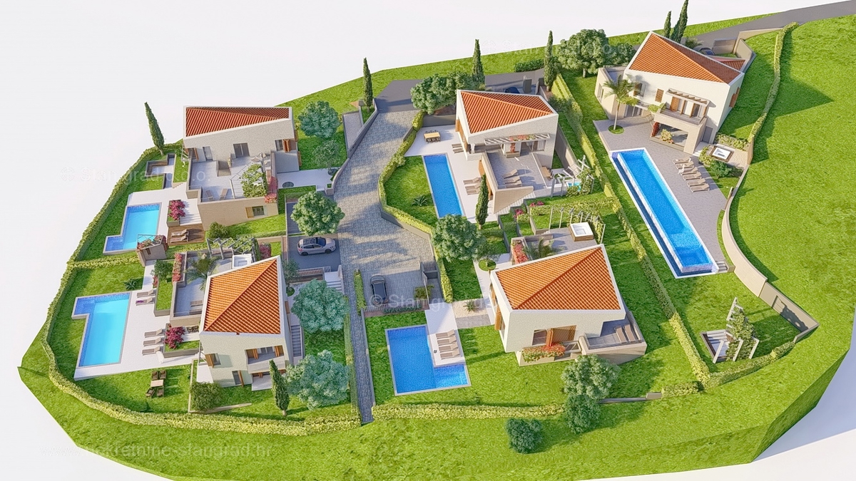 Malinska, luksuzna vila v naselju s pogledom na morje!