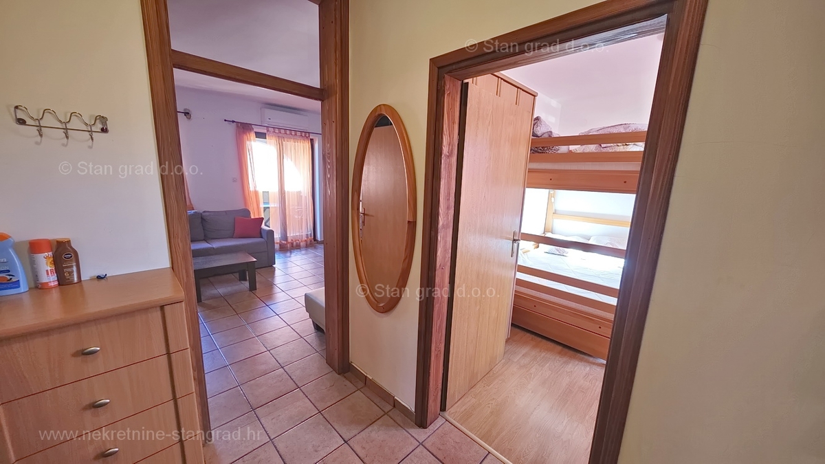 Malinska, opremljen apartma s pogledom na morje!