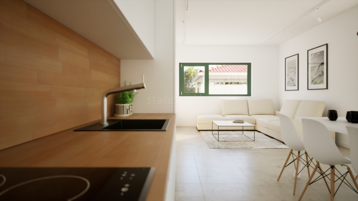 Šilo, novo stanovanje z bazenom, 100 m od morja!