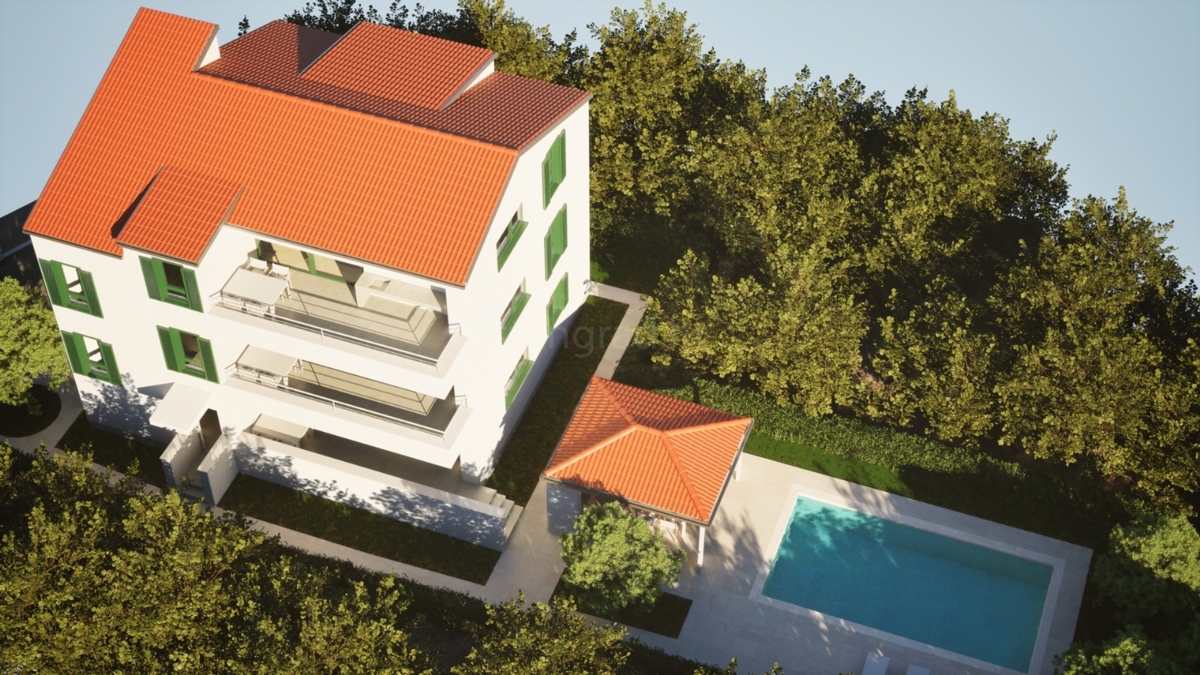 Šilo, nov sodoben apartma v 1. nadstropju le 100 m od morja! 