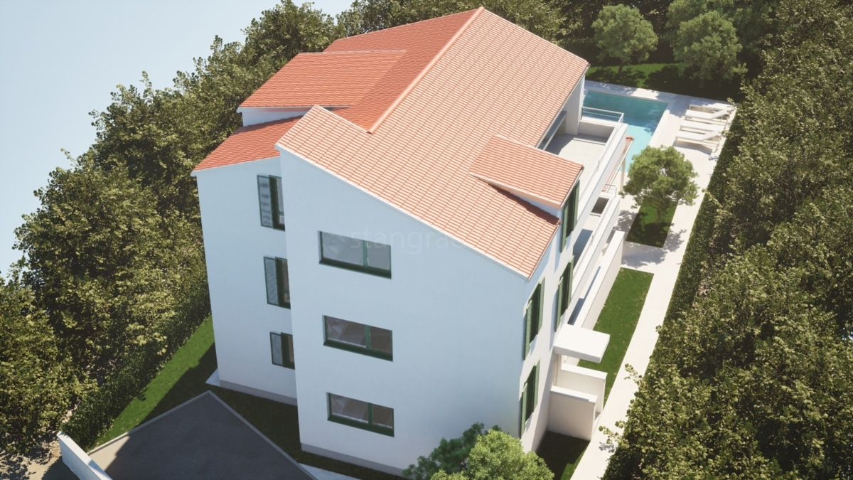 Šilo, nov sodoben apartma v 1. nadstropju le 100 m od morja! 