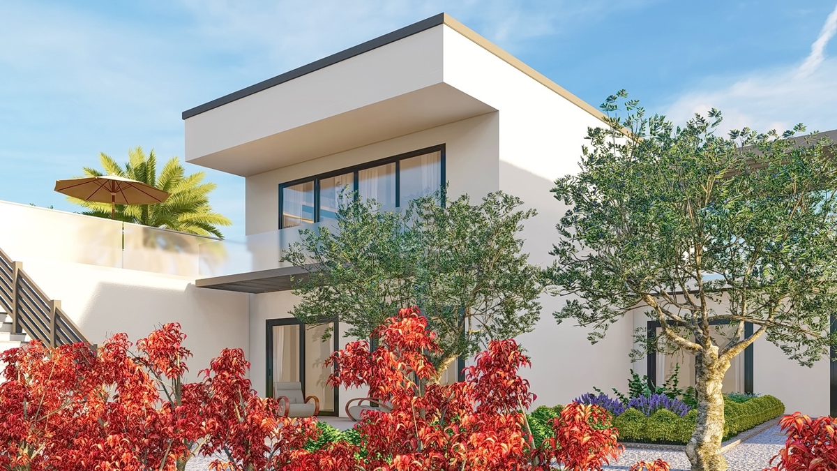 Krk, okolica, nova luksuzna vila s čudovitim razgledom!