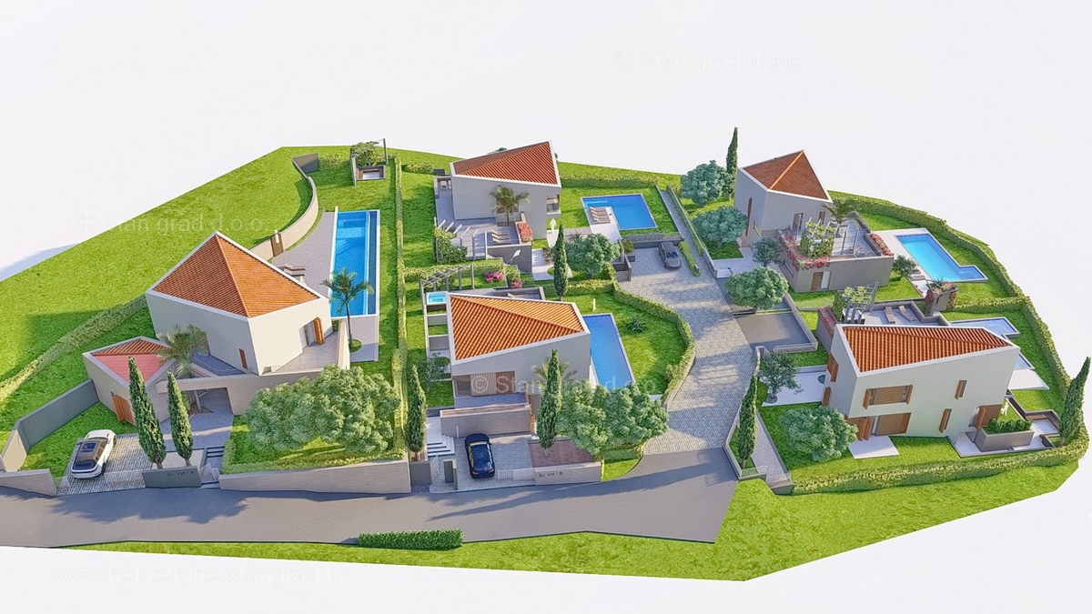 Malinska, impozantna vila v naselju s pogledom na morje!