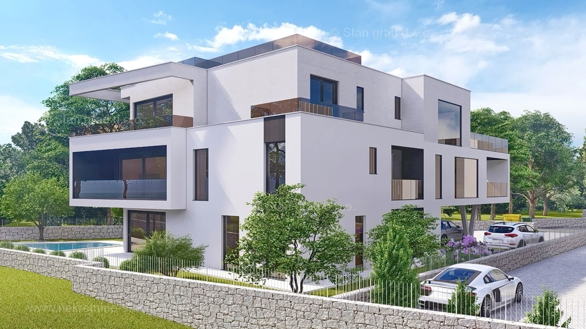 Njivice, gradbišče s projektno dokumentacijo blizu morja!