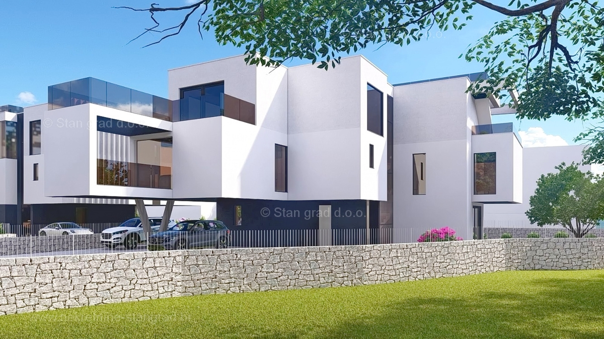 Njivice, gradbišče s projektno dokumentacijo blizu morja!