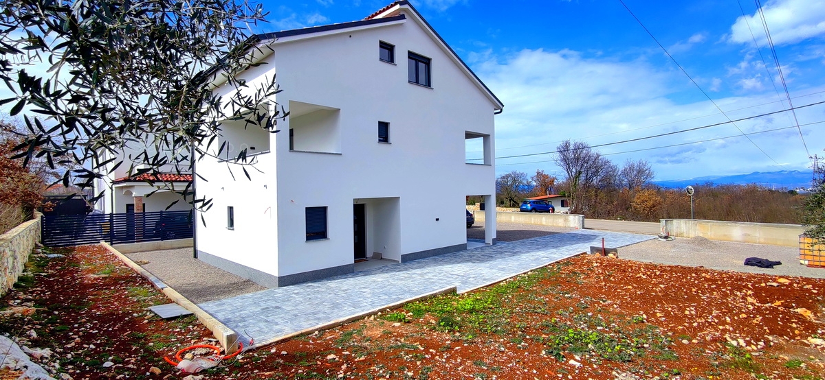 Malinska, okolica, nova samostojna hiša s pogledom na morje, PRODAJA!