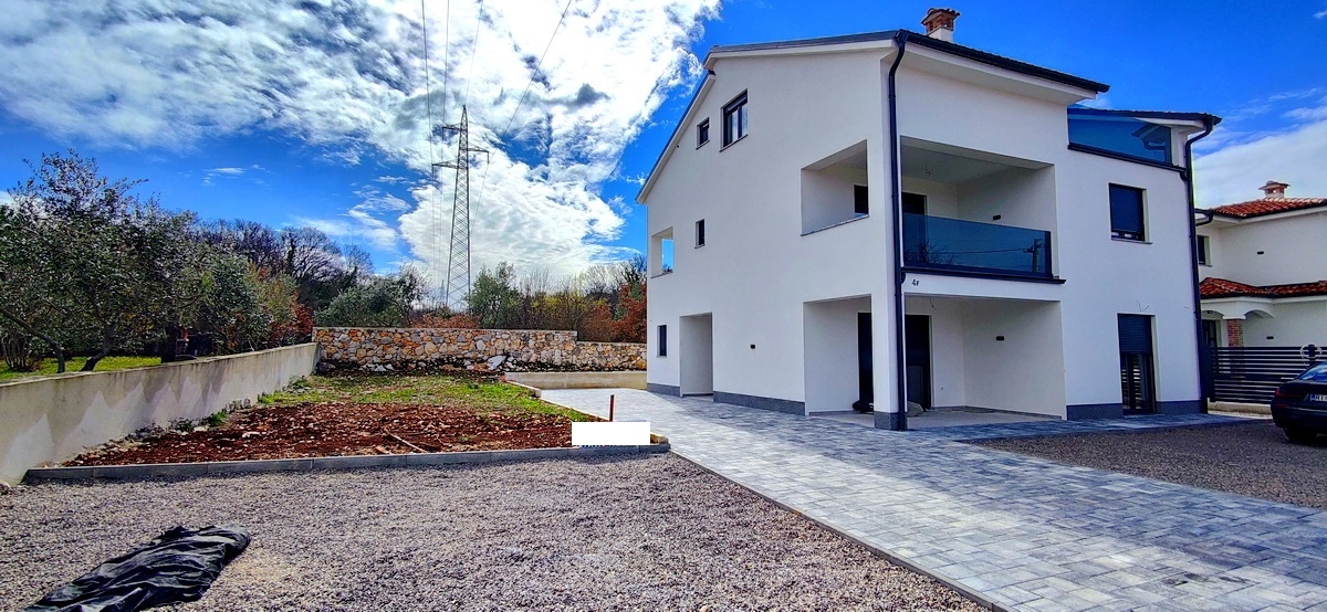 Malinska, okolica, nova samostojna hiša s pogledom na morje, PRODAJA!