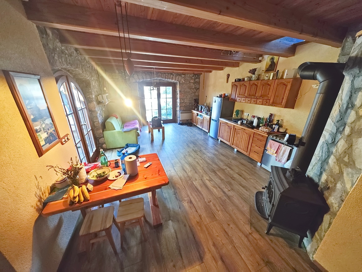 Območje Malinske, prenovljena kamnita hiša s pogledom na morje!