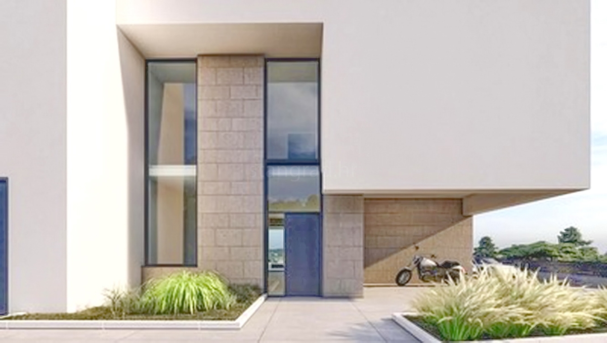 Okolica Krka, moderna hiša z odprtim pogledom na morje!