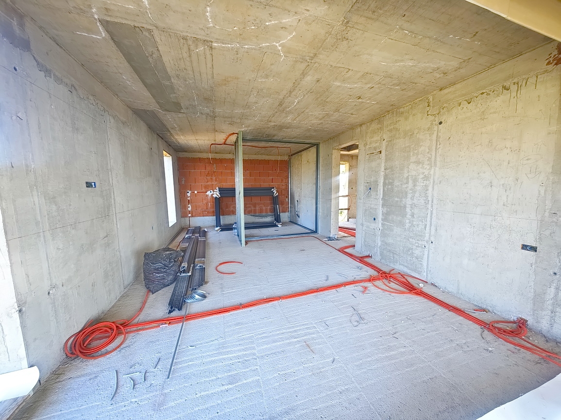 Okolica Krka, moderna hiša z odprtim pogledom na morje!