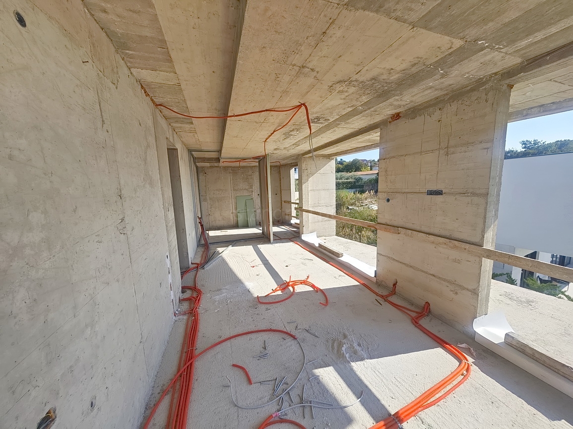 Okolica Krka, moderna hiša z odprtim pogledom na morje!