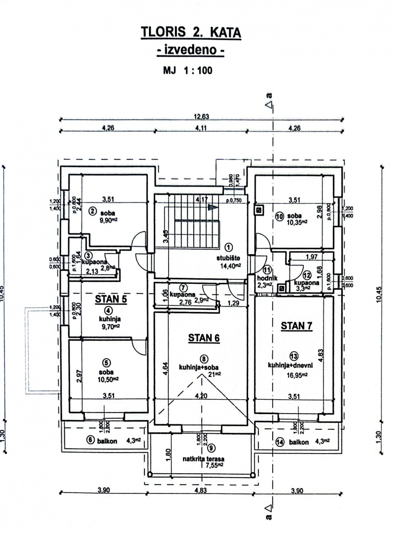 Krk, apartmajska hiša z 7 stanovanjskimi enotami blizu morja!