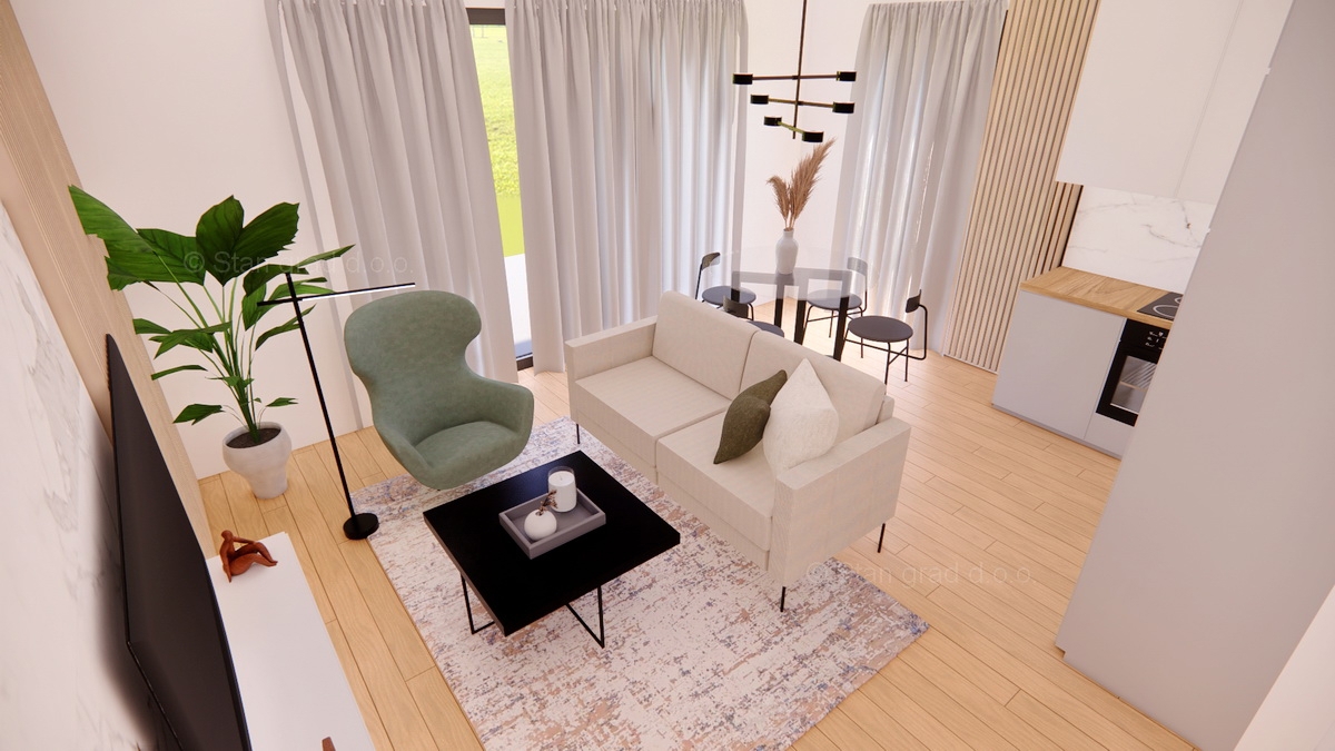 Omišalj, prodaja, čudovit apartma v prvem nadstropju z vrtom, blizu morja!