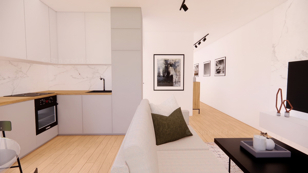 Omišalj, prodaja, čudovit apartma v prvem nadstropju z vrtom, blizu morja!