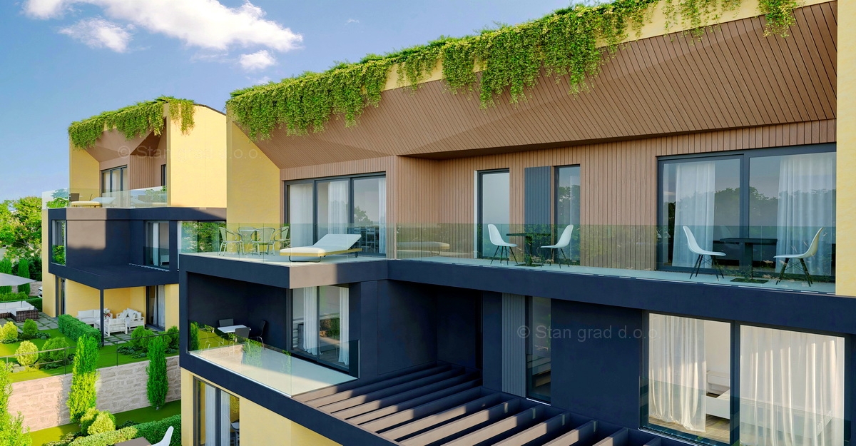 Otok Krk, mesto Krk, lep penthouse v novogradnji, 600 m od morja, prodamo!